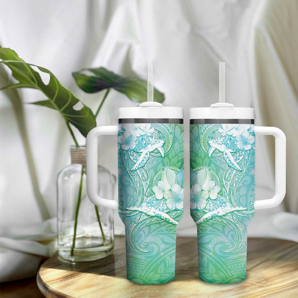 Couple Sea Turtle One Love One Heart Tumbler With Handle LT05 - Polynesian Pride