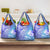 Couple Blue Sea Turtle Heart Love Grocery Bag