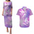 Couple Sea Turtle Love Give Us A Fairytale Couples Matching Puletasi Dress and Hawaiian Shirt LT05 Pink - Polynesian Pride