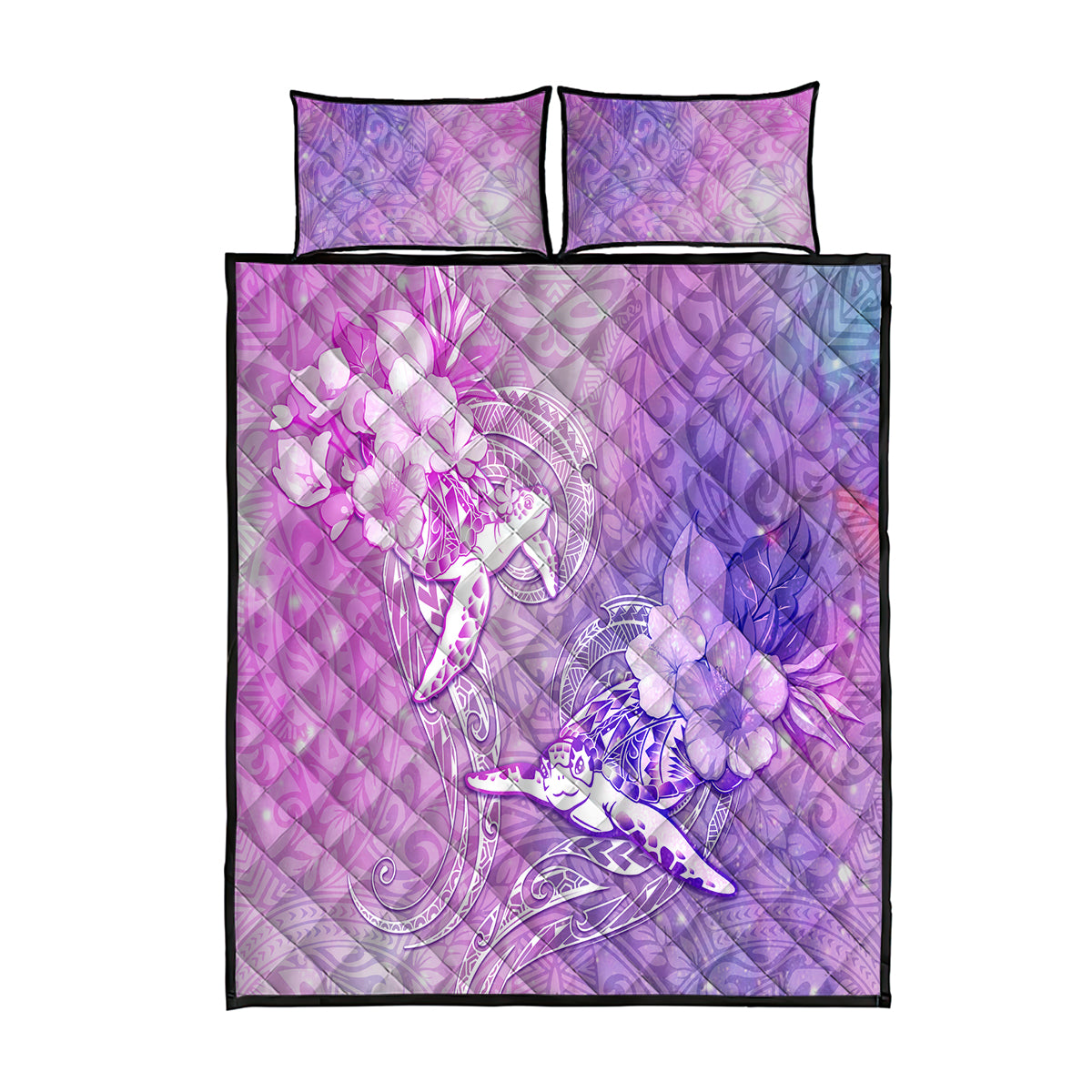 Couple Sea Turtle Love Give Us A Fairytale Quilt Bed Set LT05 Pink - Polynesian Pride