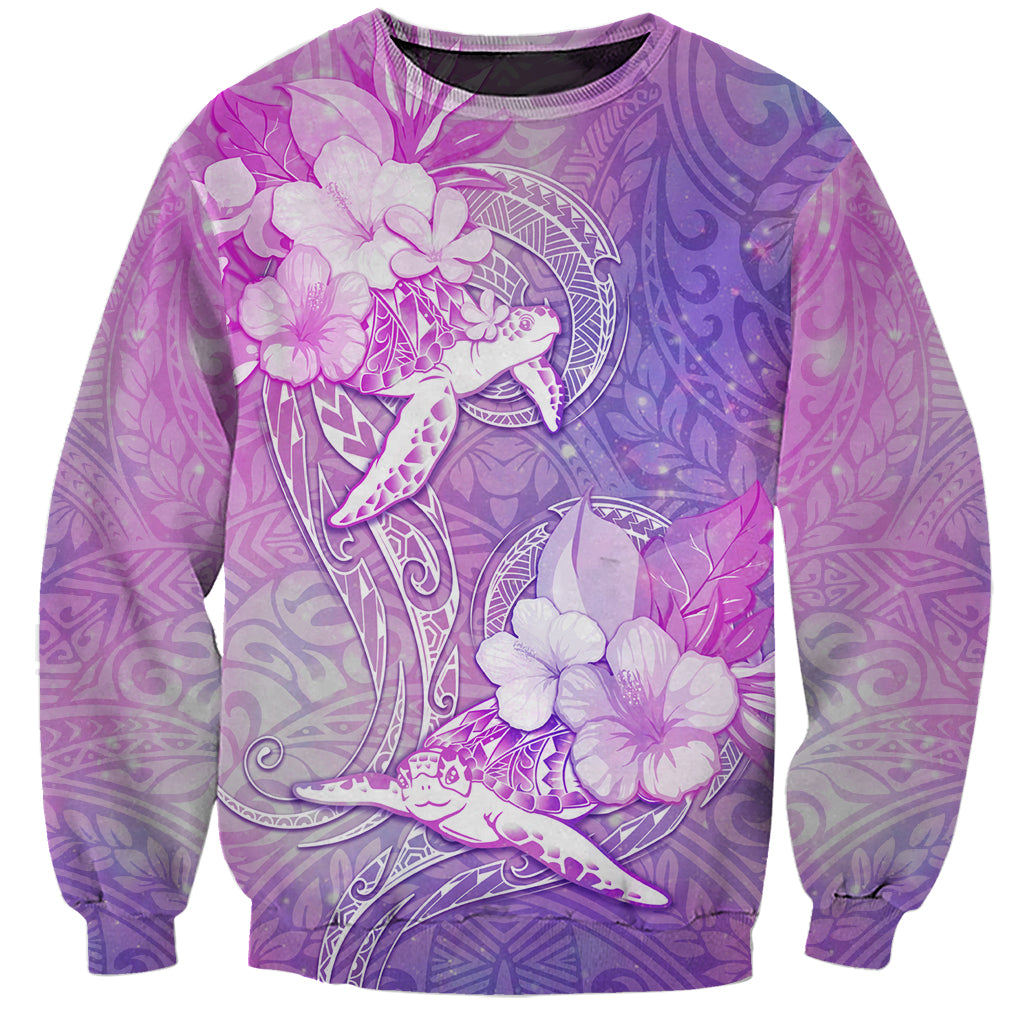Couple Sea Turtle Love Give Us A Fairytale Sweatshirt LT05 Unisex Pink - Polynesian Pride