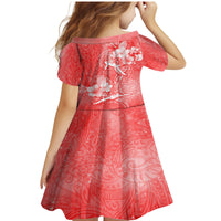 Polynesia Sea Turtle Couple Family Matching Mermaid Dress and Hawaiian Shirt Happy Valentine Day Red LT05 - Polynesian Pride