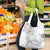 Polynesia Sea Turtle Couple Grocery Bag Happy Valentine Day White