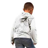 Polynesia Sea Turtle Couple Kid Hoodie Happy Valentine Day White LT05 - Polynesian Pride