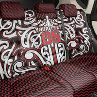 Custom Aotearoa Ngapuhi Back Car Seat Cover Maori Tribal Pattern Mix Poutama