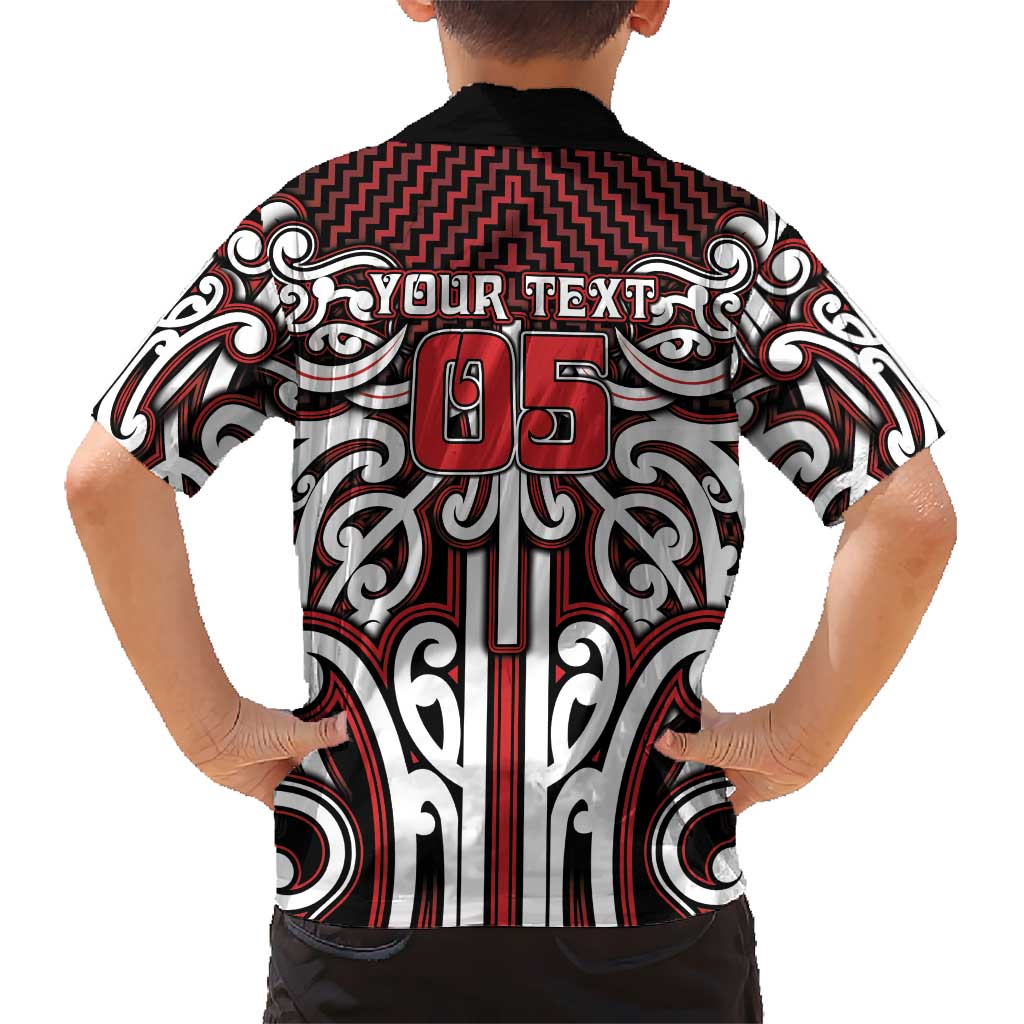 Custom Aotearoa Ngapuhi Family Matching Off Shoulder Maxi Dress and Hawaiian Shirt Maori Tribal Pattern Mix Poutama LT05 - Polynesian Pride