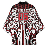 Custom Aotearoa Ngapuhi Kimono Maori Tribal Pattern Mix Poutama LT05 - Polynesian Pride