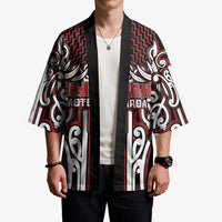 Custom Aotearoa Ngapuhi Kimono Maori Tribal Pattern Mix Poutama LT05 - Polynesian Pride