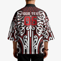 Custom Aotearoa Ngapuhi Kimono Maori Tribal Pattern Mix Poutama LT05 - Polynesian Pride