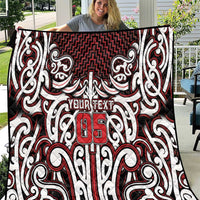 Custom Aotearoa Ngapuhi Quilt Maori Tribal Pattern Mix Poutama LT05 Red - Polynesian Pride