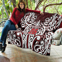 Custom Aotearoa Ngapuhi Quilt Maori Tribal Pattern Mix Poutama LT05 - Polynesian Pride