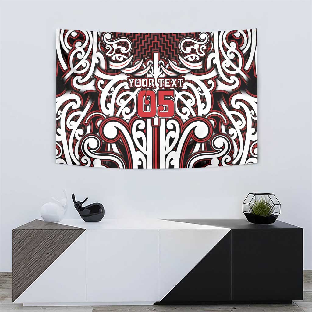 Custom Aotearoa Ngapuhi Tapestry Maori Tribal Pattern Mix Poutama