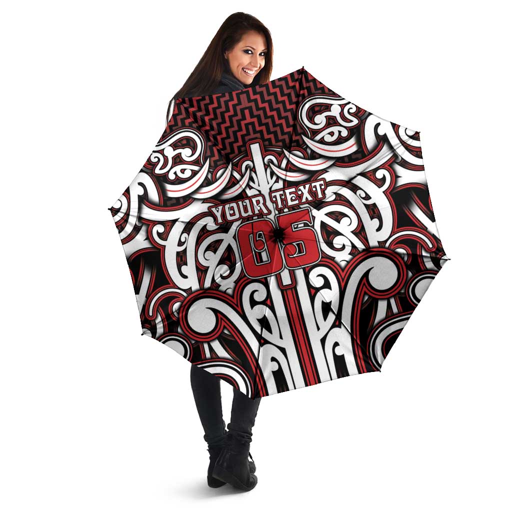 Custom Aotearoa Ngapuhi Umbrella Maori Tribal Pattern Mix Poutama LT05 - Polynesian Pride