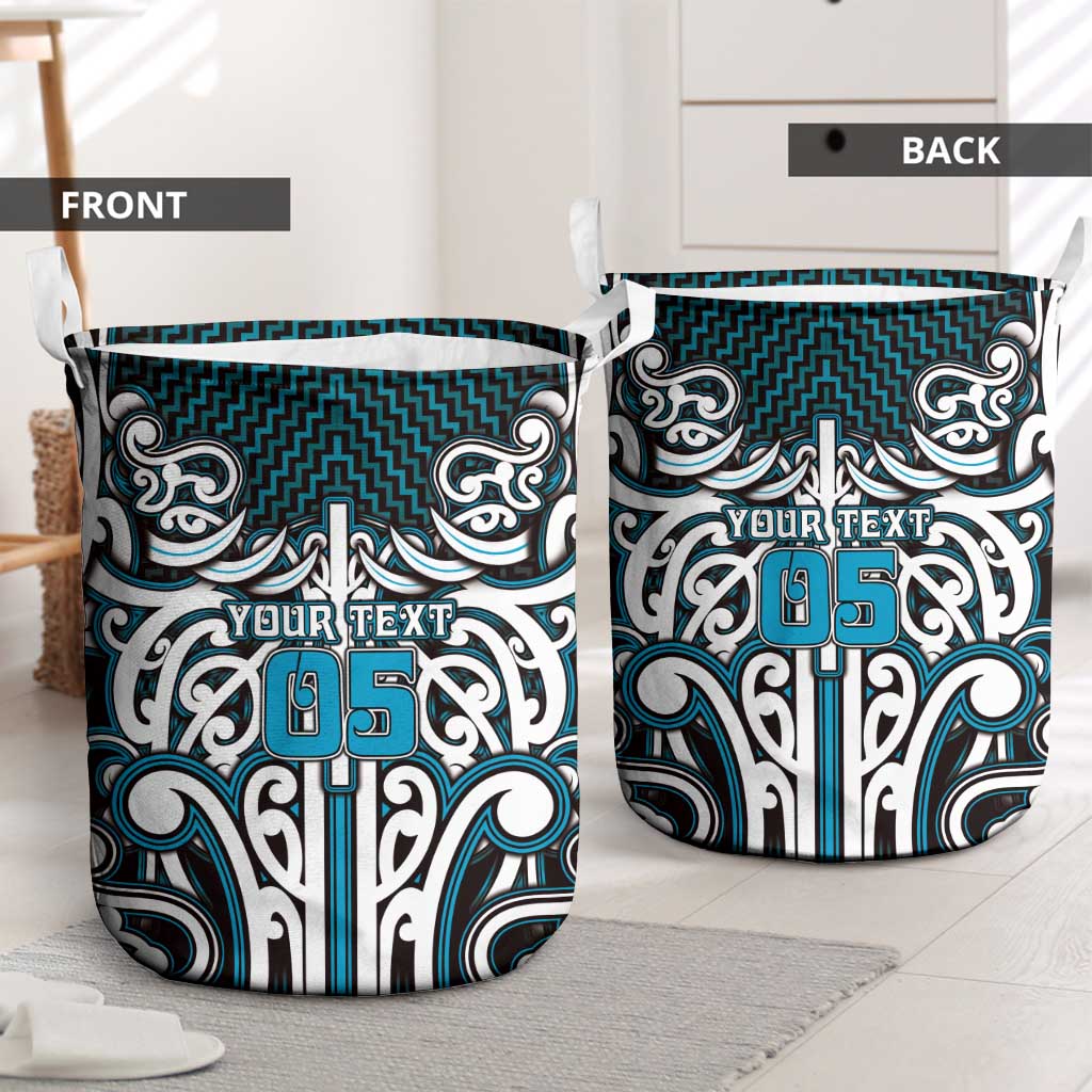 Custom Aotearoa Ngati Porou Laundry Basket Maori Tribal Pattern Mix Poutama