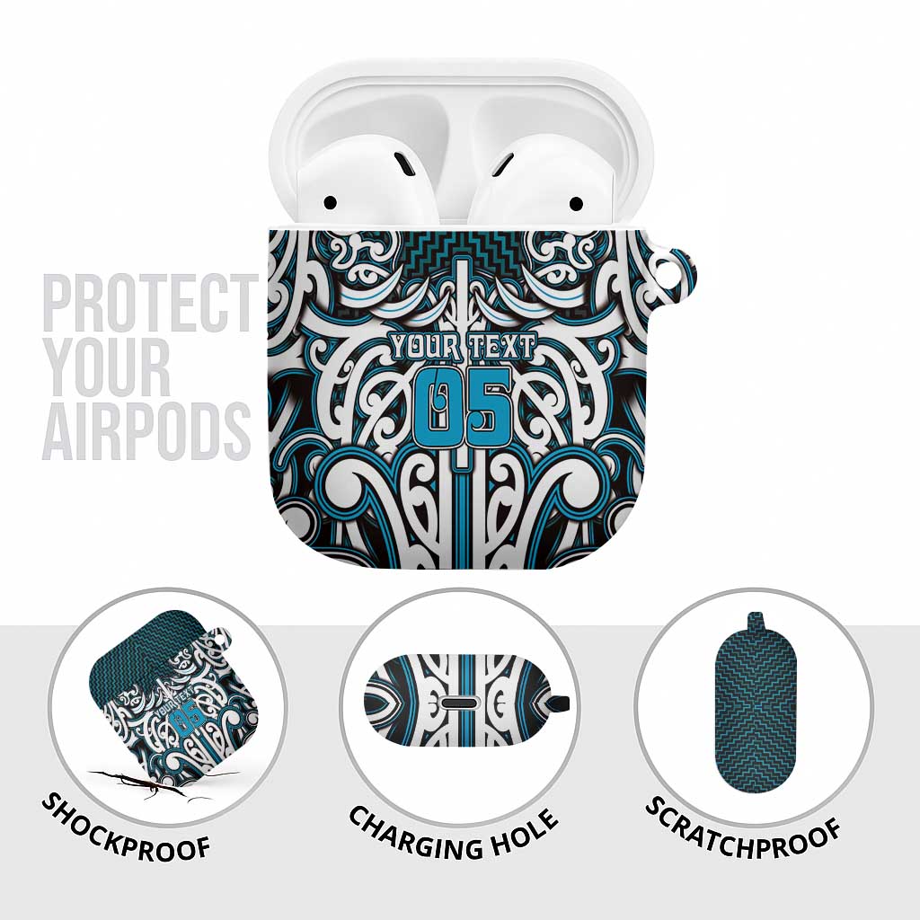 Custom Aotearoa Ngati Porou AirPods Case Maori Tribal Pattern Mix Poutama