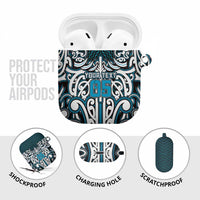 Custom Aotearoa Ngati Porou AirPods Case Maori Tribal Pattern Mix Poutama