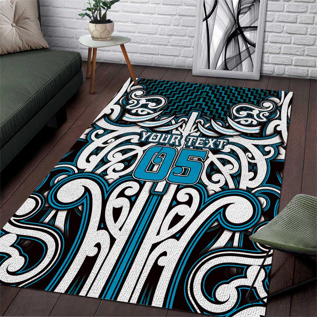 Custom Aotearoa Ngati Porou Area Rug Maori Tribal Pattern Mix Poutama
