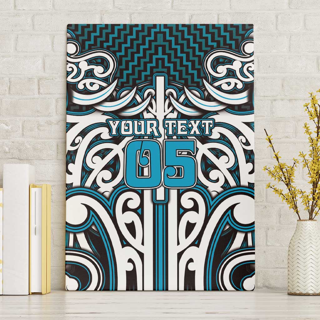 Custom Aotearoa Ngati Porou Canvas Wall Art Maori Tribal Pattern Mix Poutama