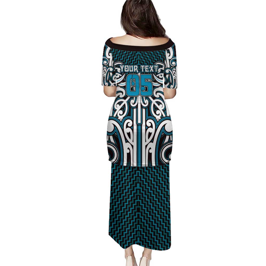 Custom Aotearoa Ngati Porou Family Matching Puletasi and Hawaiian Shirt Maori Tribal Pattern Mix Poutama LT05 - Polynesian Pride