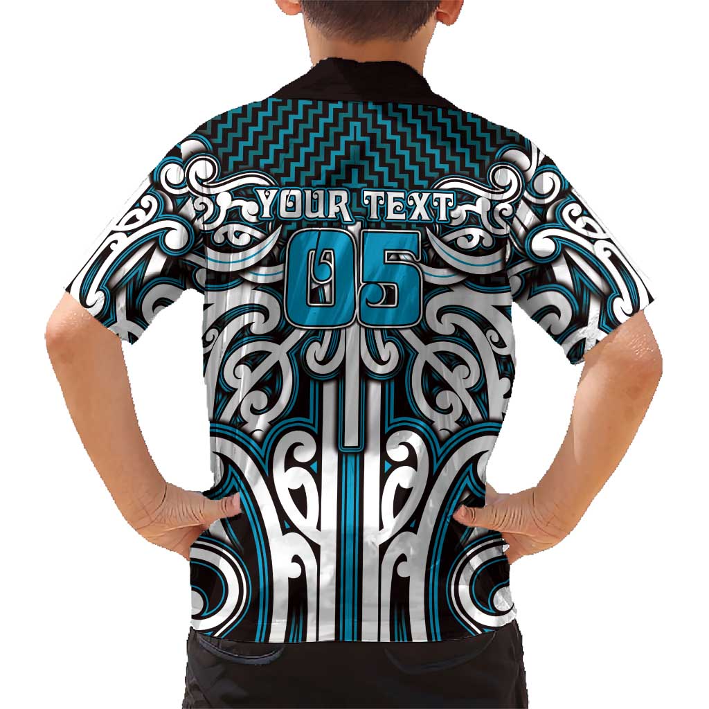 Custom Aotearoa Ngati Porou Hawaiian Shirt Maori Tribal Pattern Mix Poutama