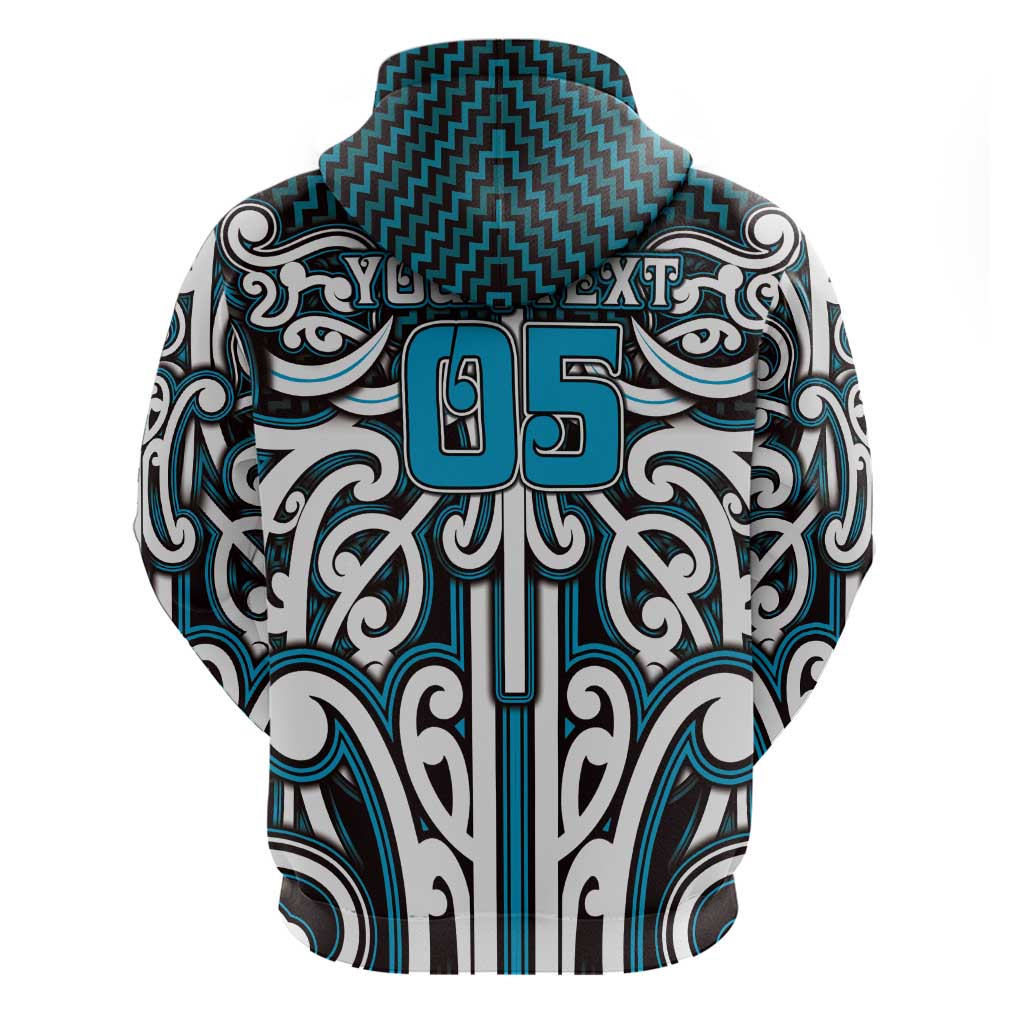 Custom Aotearoa Ngati Porou Hoodie Maori Tribal Pattern Mix Poutama