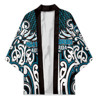 Custom Aotearoa Ngati Porou Kimono Maori Tribal Pattern Mix Poutama
