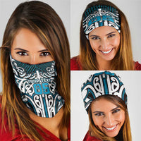 Custom Aotearoa Ngati Porou Neck Gaiter Maori Tribal Pattern Mix Poutama