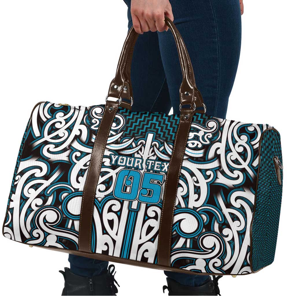 Custom Aotearoa Ngati Porou Travel Bag Maori Tribal Pattern Mix Poutama