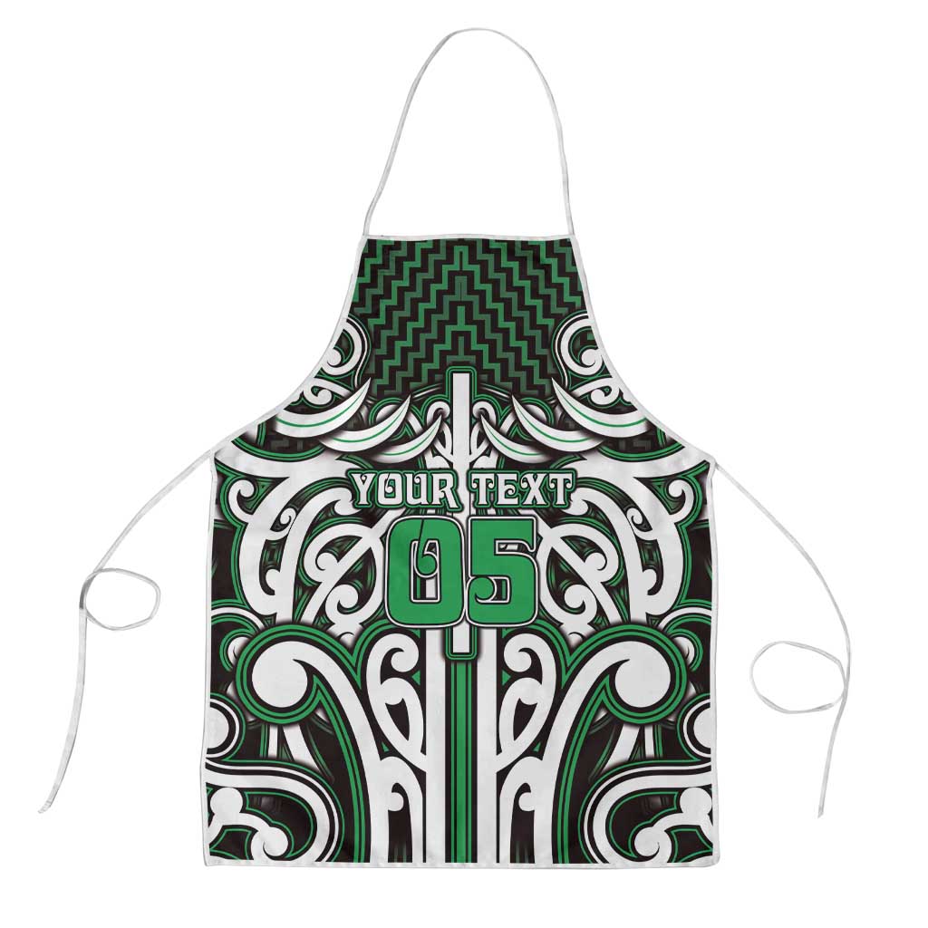 Custom Aotearoa Ngai Tahu Apron Maori Tribal Pattern Mix Poutama