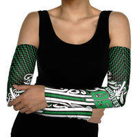 Custom Aotearoa Ngai Tahu Arm Sleeves Maori Tribal Pattern Mix Poutama