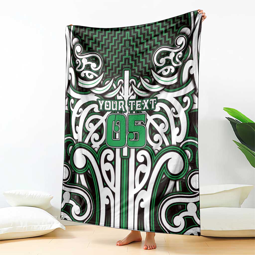 Custom Aotearoa Ngai Tahu Blanket Maori Tribal Pattern Mix Poutama