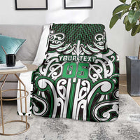 Custom Aotearoa Ngai Tahu Blanket Maori Tribal Pattern Mix Poutama