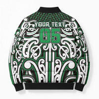 Custom Aotearoa Ngai Tahu Bomber Puffer Jacket Maori Tribal Pattern Mix Poutama LT05 - Polynesian Pride