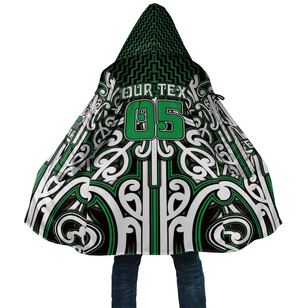 Custom Aotearoa Ngai Tahu Cloak Maori Tribal Pattern Mix Poutama LT05 Unisex Green - Polynesian Pride
