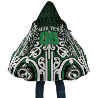 Custom Aotearoa Ngai Tahu Cloak Maori Tribal Pattern Mix Poutama LT05 Unisex Green - Polynesian Pride