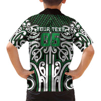 Custom Aotearoa Ngai Tahu Family Matching Puletasi and Hawaiian Shirt Maori Tribal Pattern Mix Poutama LT05 - Polynesian Pride