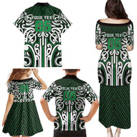 Custom Aotearoa Ngai Tahu Family Matching Puletasi and Hawaiian Shirt Maori Tribal Pattern Mix Poutama LT05 - Polynesian Pride