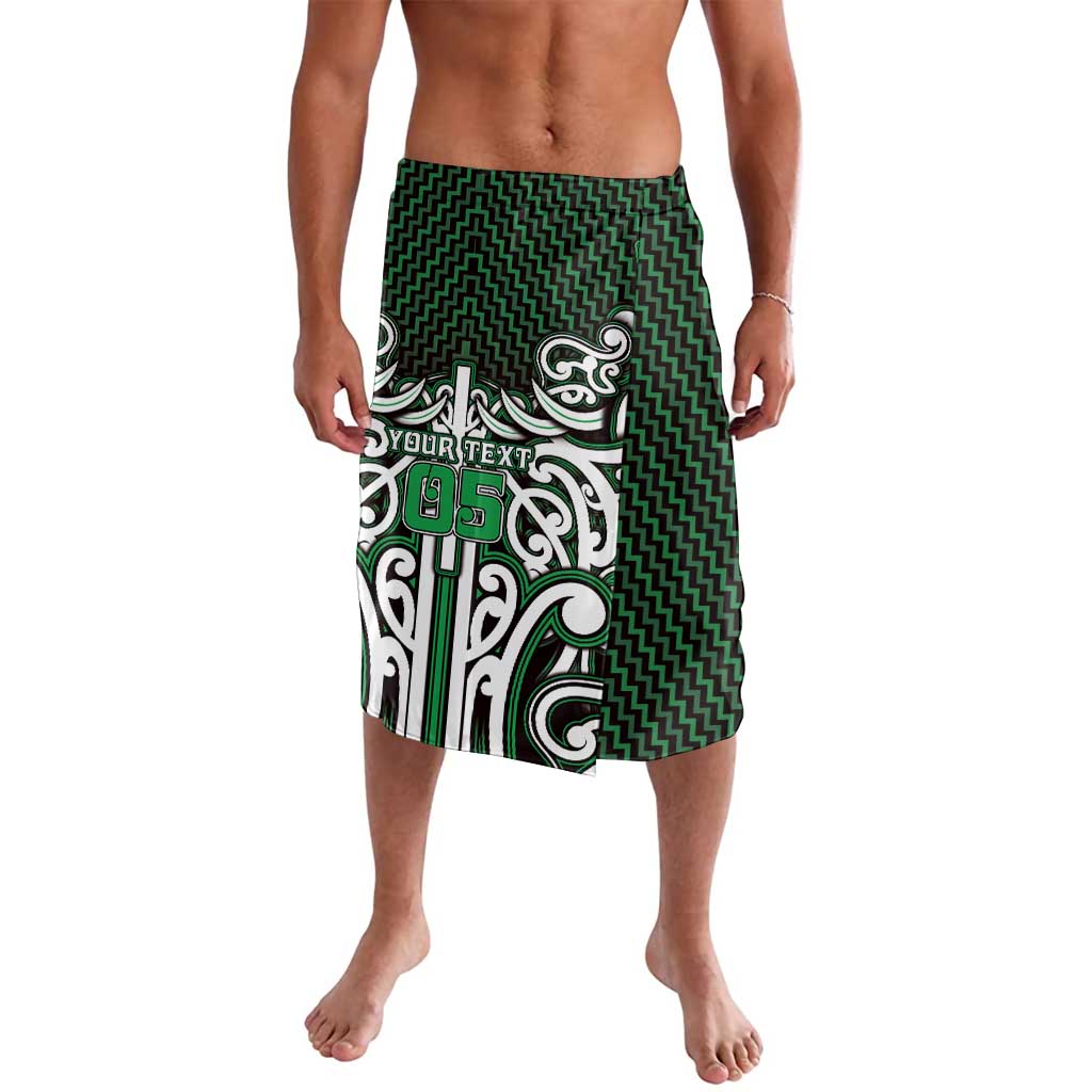 Custom Aotearoa Ngai Tahu Lavalava Maori Tribal Pattern Mix Poutama LT05 Green - Polynesian Pride
