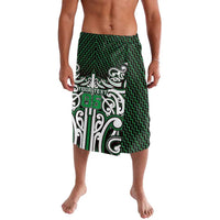 Custom Aotearoa Ngai Tahu Lavalava Maori Tribal Pattern Mix Poutama LT05 Green - Polynesian Pride
