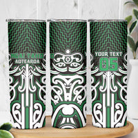 Custom Aotearoa Ngai Tahu Skinny Tumbler Maori Tribal Pattern Mix Poutama