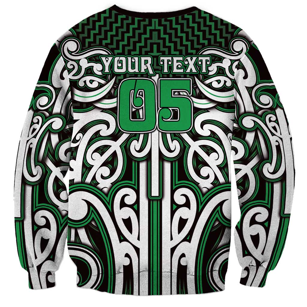 Custom Aotearoa Ngai Tahu Sweatshirt Maori Tribal Pattern Mix Poutama LT05 - Polynesian Pride