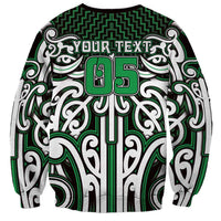 Custom Aotearoa Ngai Tahu Sweatshirt Maori Tribal Pattern Mix Poutama LT05 - Polynesian Pride