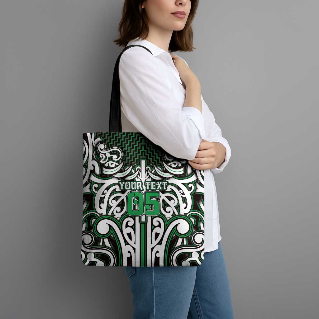 Custom Aotearoa Ngai Tahu Tote Bag Maori Tribal Pattern Mix Poutama