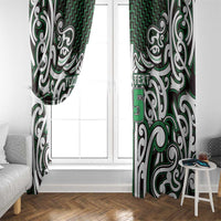 Custom Aotearoa Ngai Tahu Window Curtain Maori Tribal Pattern Mix Poutama