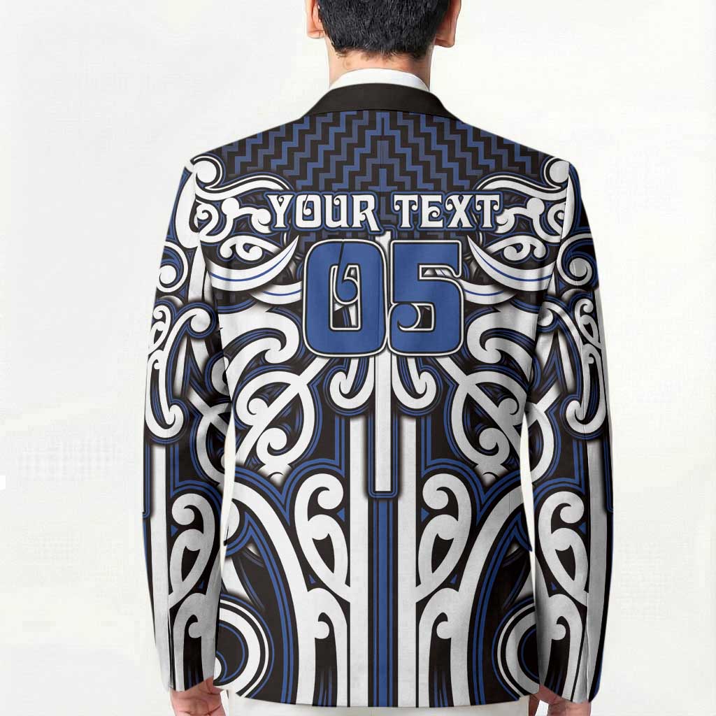 Custom Aotearoa Ngati Tuwharetoa Blazer Maori Tribal Pattern Mix Poutama