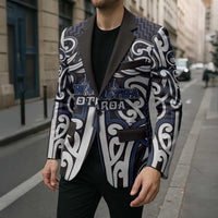 Custom Aotearoa Ngati Tuwharetoa Blazer Maori Tribal Pattern Mix Poutama