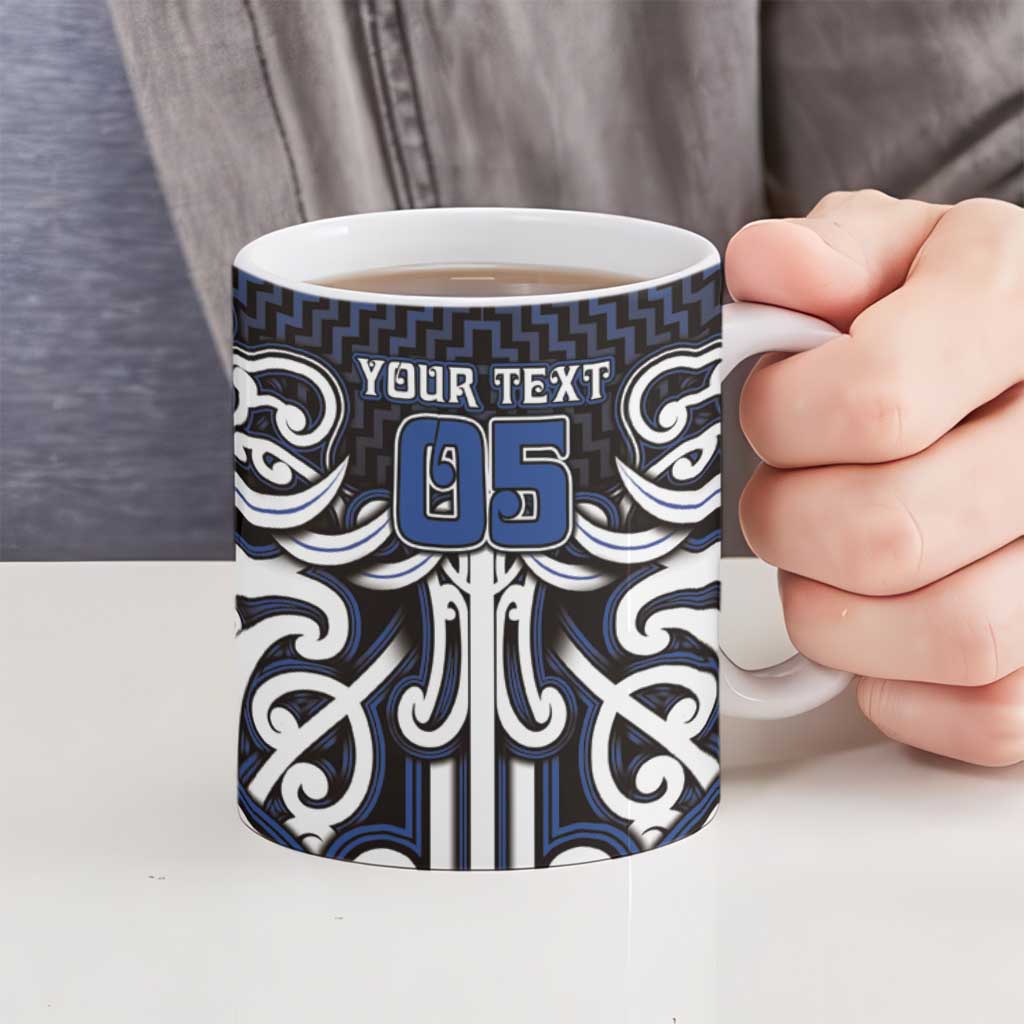 Custom Aotearoa Ngati Tuwharetoa Ceramic Mug Maori Tribal Pattern Mix Poutama