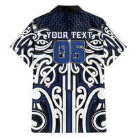 Custom Aotearoa Ngati Tuwharetoa Family Matching Off The Shoulder Long Sleeve Dress and Hawaiian Shirt Maori Tribal Pattern Mix Poutama LT05 - Polynesian Pride