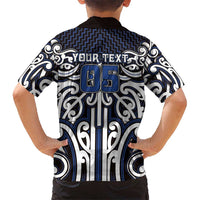Custom Aotearoa Ngati Tuwharetoa Family Matching Puletasi and Hawaiian Shirt Maori Tribal Pattern Mix Poutama LT05 - Polynesian Pride