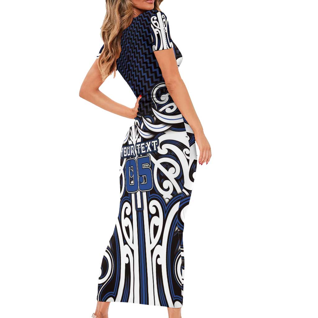 Custom Aotearoa Ngati Tuwharetoa Family Matching Short Sleeve Bodycon Dress and Hawaiian Shirt Maori Tribal Pattern Mix Poutama LT05 - Polynesian Pride